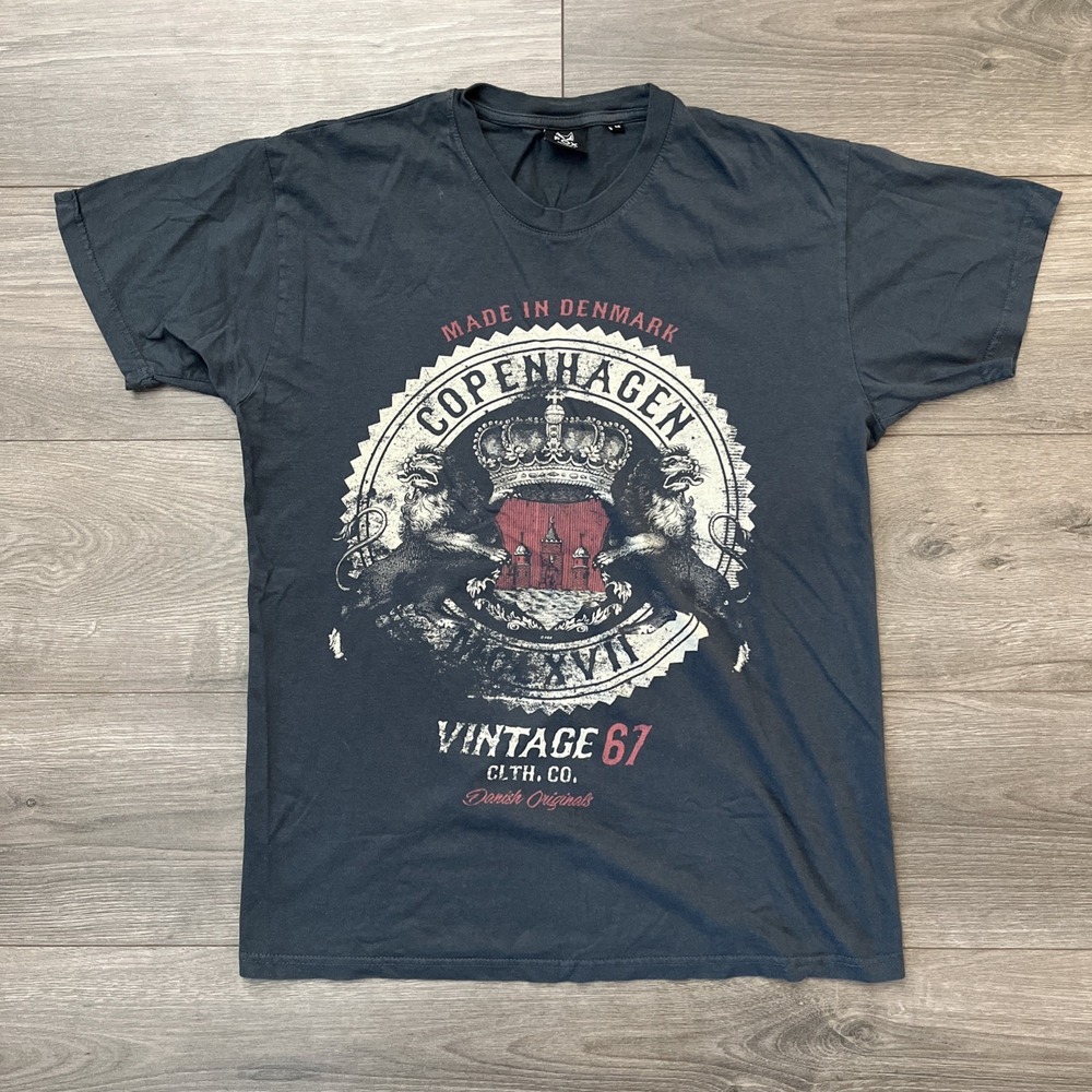 FOX Originals Mens M T Shirt Gray Copenhagen Short Sleeve